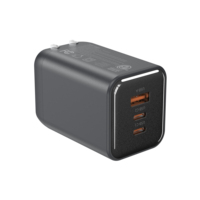 120W 2 USB C 1 USB a Pengisi Daya Perjalanan Colokan AS Adaptor Dinding Daya Tinggi untuk Laptop Smartphone Tablet Sertifikasi ETL FCC