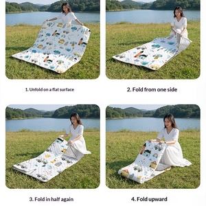Manta Plegable Exclusiva <span class=keywords><strong>de</strong></span> Gran Tamaño, Impermeable y Resistente a <span class=keywords><strong>la</strong></span> Humedad, <span class=keywords><strong>de</strong></span> Oxford, para Senderismo en Grupo, Barbacoa al Aire Libre y Actividades en el Jardín - Product Image 4