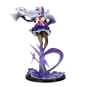 หุ่นอะนิเมะ26ซม. <span class=keywords><strong>Genshin</strong></span> <span class=keywords><strong>Impact</strong></span> Keqing จากดาบตั้งได้โมเดลของเล่นชุดของเล่นตั้งโต๊ะทำจาก PVC - Product Image 1