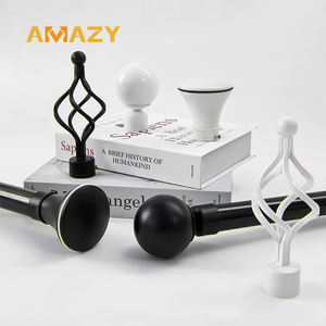 Accesorios de barra de cortina de operación simple, postes de tubería y postes para cortinas, decoración del hogar, postes de cortina, pistas - Product Image 5