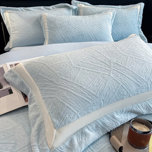 Ensemble de housse de <span class=keywords><strong>couette</strong></span> en velours épais 4 pièces, extra chaud, en polaire corail et flanelle, velours gaufré, ensemble de literie d'hiver, ensembles de draps - Product Image 1