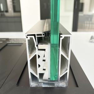 Hiện đại ngoài trời nhôm U kênh Kính cầu thang lan can ban công lan can thiết kế lan can nhà sản xuất - Product Image 2