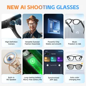 <span class=keywords><strong>Lunettes</strong></span> intelligentes Temu Mate2 avec IA transfrontalière, caméra HD pour enregistrement photo et vidéo, GS380 pour lentilles à changement de couleur automatique, longue autonomie de batterie - Product Image 4
