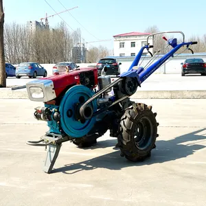 Прямая заводская цена, сельскохозяйственный ходовой трактор, 12hp двухколесный трактор с буксировкой, роторная обработка почвы