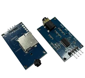 YX6300 YX5300 UART控制串行MP3音乐播放器模块，适用于Arduino AVR ARM PIC CF微型SD sdhc卡UART TTL支持MP3 WAV
