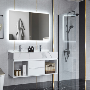 <span class=keywords><strong>Specchio</strong></span> da bagno illuminato a LED rettangolo <span class=keywords><strong>50x70</strong></span> economico senza cornice per soggiorno - Product Image 3