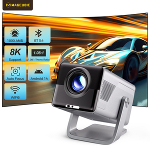 Magcubic X7 1000 ANSI Lúmenes, Compatible con 8K/4K, Enfoque Automático, Corrección Trapezoidal Automática, WiFi6, BT5.4, <span class=keywords><strong>Android</strong></span>, Hogar, Oficina, Pico, Exterior - Product Image 1