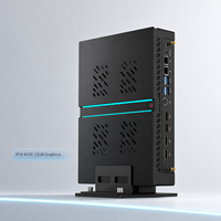 Mini PC para Juegos Intel I9-14900F RTX 4070 12G, DDR5 64GB, SSD PCIe 4.0, PC de Escritorio Compacto con 1 HDMI 3 DP para Renderización y Laboratorio