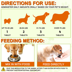 Tabletas de Cúrcuma Oimmal para Perros, Soporte para Cadera y Articulaciones, Suplemento para la Salud del Corazón y el Sistema Inmunológico, Refuerzo del Sistema Inmunológico - Product Image 2