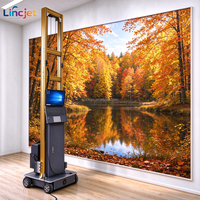 Imprimante murale UV LINCJET LC-A2 pour hôtels et complexes hôteliers, machine d'impression murale numérique mobile pour la rénovation hôtelière