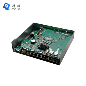 Nhúng PC Intel i3 i5 i7 DDR4 SSD NVMe 4 RS232 485 DB9 COM có thể 6 LAN 4 PoE wifi 5 gam Linux Din Rail Fan công nghiệp Máy tính để bàn PC - Product Image 2