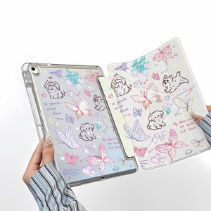 เคสไอแพด 11 นิ้วลายลูกสุนัขแสนสนุก ช่องใส่ปากกาแบบพับได้ ป้องกันการกระแทก แบบนิ่ม สไตล์อินส์ - Product Image 1