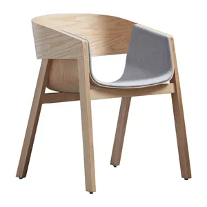 Grosir furnitur kayu bangku nyaman kursi kayu untuk Hotel kafe restoran ruang makan