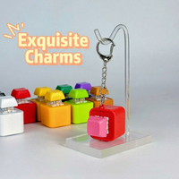 Mini porte-clés sonore enregistrable et rechargeable, boîte vocale à pression pour redire, jouet mécanique anti-stress, cadeau créatif pour amis