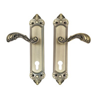Offre Spéciale : Ensemble de Serrures de Porte Mécaniques en Aluminium avec Poignée Plaquée, Sécurité Renforcée pour Entrée, Poignées de Porte Intérieures Luxueuses