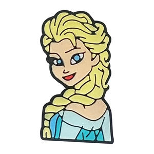 Vente en gros Nouvel arrivage Frozens Mignon PVC Plastique Caoutchouc Boucle Anna Clog Charms de chaussures Mignon <span class=keywords><strong>Elsa</strong></span> Princesse Diy Décorations de chaussures - Product Image 5