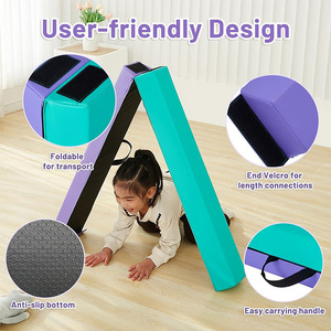 子供用ソフトプレイ折りたたみ式バランスビームソフトプレイセット - Product Image 2