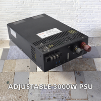 Alimentation à découpage CC réglable 3000W, sortie unique 24V 50/60Hz, usage industriel FUNELEC S-3000W