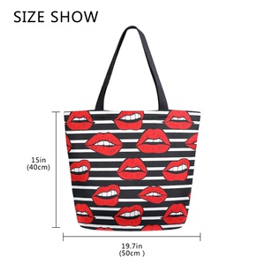 Distributor Customized <b>Sublimation</b> Textile Printing Canvas Handbag Tote Bag Reusable Women Girls Hand Bag - Product Image 4