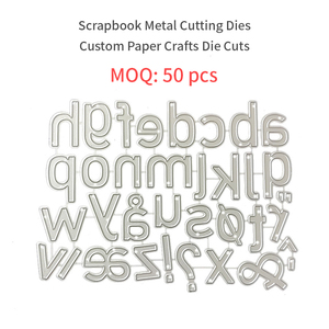 26 Kleinbuchstaben-Alphabet Metall-Stanzformen, Individuelle Scrapbooking-Schneidewerkzeuge für Kartenherstellung, Schablone, Prägewerkzeug - Product Image 2