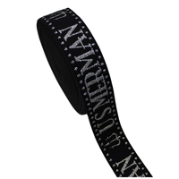 À la mode Doux Brillant Logo Personnalisé Ceinture Nylon Spandex Paillettes Jacquard Cheveux Bande Élastique pour les Femmes