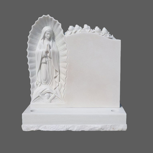 Pierres tombales modernes en marbre naturel faites à la main pour cimetière d'église en extérieur - Product Image 4