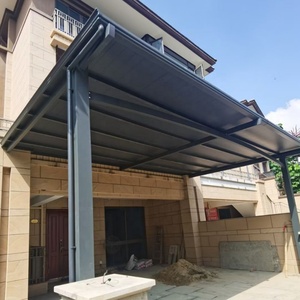 Pérgola Toldo Marquesina de Aleación de Aluminio Moderna SUNTO para Estacionamiento de Coches, Cobertizo Impermeable e Ignífugo para Exteriores de 3x3 a 6x6 m - Product Image 1