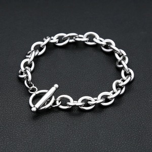 Bracelet à boucle OT yunnique en acier inoxydable, chaîne épaisse, bijoux hip hop pour hommes, cadeau, 19CM 20CM 21CM 22CM - Product Image 1