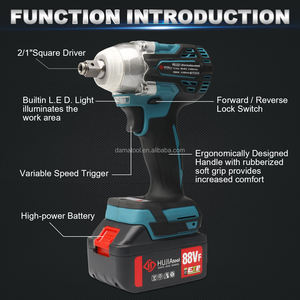 <span class=keywords><strong>Clé</strong></span> <span class=keywords><strong>à</strong></span> Chocs sans Fil de Haute Qualité 1/2 Pouce, Moteur Puissant, <span class=keywords><strong>avec</strong></span> Lampe de Travail pour <span class=keywords><strong>Makita</strong></span> - Product Image 2