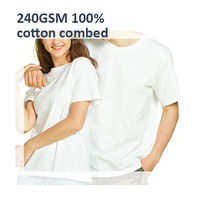 T-shirts pour hommes à manches courtes, coupe ample, 100% coton de haute qualité, 240g, écologiques, avec impression de logo personnalisé, grandes tailles