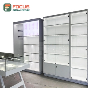 Glass Door Tobacco Display Cabinet Lockable Storage Multi Shelf Secure Cigarette Display Case - Product Image 5