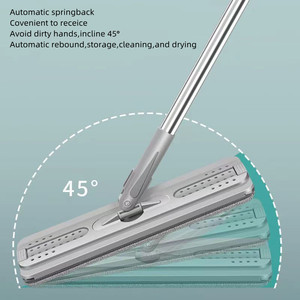 Fregona y cubo <span class=keywords><strong>de</strong></span> microfibra plana para el hogar, juego <span class=keywords><strong>de</strong></span> fregona fácil <span class=keywords><strong>de</strong></span> escurrir con varilla <span class=keywords><strong>de</strong></span> acero inoxidable para limpieza <span class=keywords><strong>de</strong></span> suelos, <span class=keywords><strong>precio</strong></span> FOB - Product Image 2