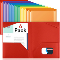 Carpeta de Manila de PP Colorida Más Vendida, con Bolsillos de Plástico Multicapa, Impresión UV, Divisor de Documentos y Fotos para Oficina