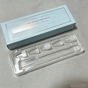 Caja de Embalaje de Papel Reciclable para Bolígrafos Desechables con Logotipo Holográfico Personalizado, Bandeja de Plástico para 5 Bolígrafos - Product Image 2