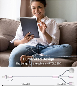 Bộ sạc đa năng <span class=keywords><strong>5</strong></span> trong 1, cáp sạc <span class=keywords><strong>USB</strong></span> Type-C, bộ chuyển đổi IP, cáp <span class=keywords><strong>USB</strong></span> C, dành cho đồng hồ, điện thoại 16 - Product Image 6