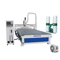 Routeur CNC pour le travail du bois 2030 ATC 3 axes, machine de découpe et de fraisage automatique de bois 3D contrôlée par PLC