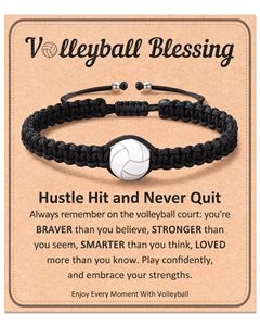 Braccialetto Sportivo Intrecciato a Mano in Corda di Nylon Regolabile Regalo di Amore <span class=keywords><strong>e</strong></span> Ispirazione Braccialetto per Incontri Sportivi di Calcio per Giocatori - Product Image 4