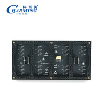 Modul Led P4 Dalam Ruangan 256*128mm 4K 800cd Panel Rgb untuk Dinding Video Instalasi Tetap Klub Gereja