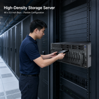 Serveur 4U 5298V7 à 60 baies 3,5 pouces SAS SATA Hot Swap DDR5 haute densité pour le stockage et la sauvegarde de grands volumes de données
