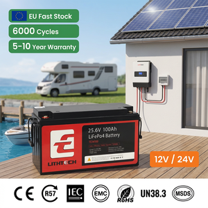 24V Lifepo4バッテリー 24Vリチウムバッテリーパック 24V 200AHリチウムバッテリー 24V 100AH Lifepo4バッテリー 25.6V Lifepo4 48V - Product Image 1