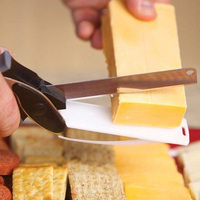 Voedselhakker 2-in-1 Multifunctionele Vleesschaar Groentesnijder met Snijdplank Keukenschaar