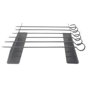 Ensemble de support à Kebob en acier inoxydable, présentoir à brochettes de Shish, support universel pour <span class=keywords><strong>Barbecue</strong></span> et Grill, 40 pouces - Product Image 3