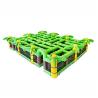 Meilleures ventes de jeux sportifs, labyrinthe gonflable en PVC, équipement de jeu en plein air pour enfants et adultes, protection UV, imperméable