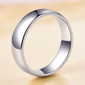 Anneaux unisexes tendance Sun Star en argent sterling 925, bande unie de 5 mm de large, zircon plaqué rhodium pour mariage, fiançailles, anniversaire - Product Image 3