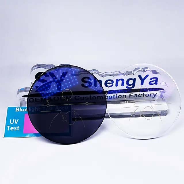 1.56 Hmc Progressive Photochromic Blue Blocking Uv420 Các Nhà Sản Xuất Kính Cảnh CR39 Cho Phép Opticos Ống Kính Quang Học Ống Kính