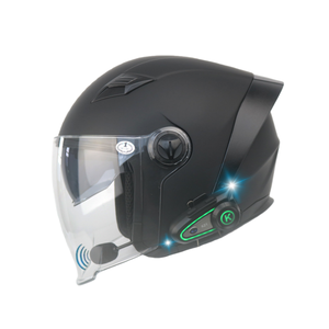 Nouveau casque de moto ABS avec talkie-walkie pour casque demi-face pour hommes et femmes, motards électriques, double lentille, adapté à tous - Product Image 5