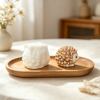 Moule en silicone hérisson grande taille et détaillé pour la création artisanale de bougies, résine, plâtre et chocolat