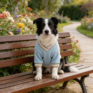 Pet Clothes Dog Jacket <b>Denim</b> Classic Style Four Seasons Polyester <b>Material</b> Small Dog Wear - Product Image 2