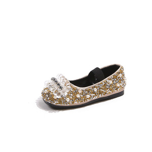 Nouvelles Chaussures Plates de Danse pour Filles, Style Princesse, avec Strass et Perles - Product Image 5