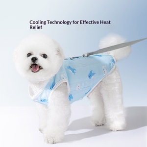 Rompi Pendingin Anjing Peliharaan Anti Panas, Berbahan Mesh Bernapas dengan Cetakan Penuh dan Topi untuk Anjing Kecil & Besar - Product Image 3